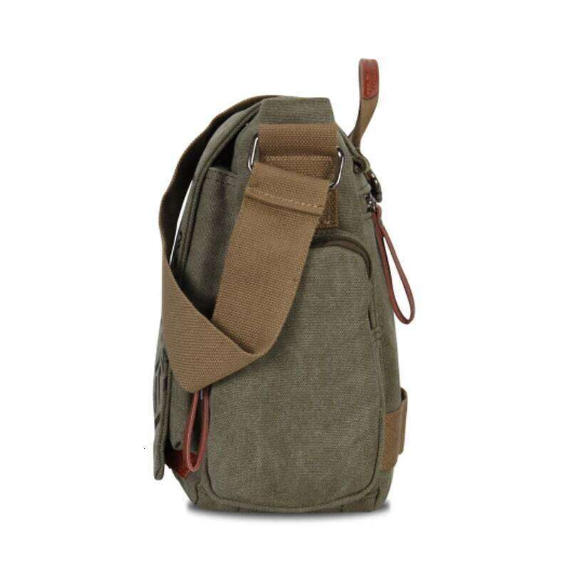 Manjianghong Leisure Canvas Men's Briefcase Bags Quality Guaranteed Man's Shoulder Fashion Business Functional Messenger Bag