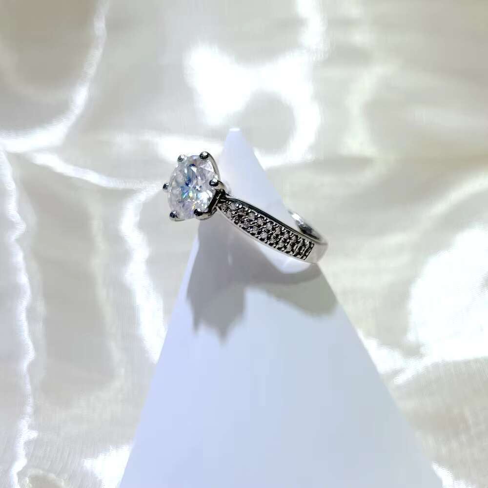 Moissanite Wedding Ring for Women - 14K 18K