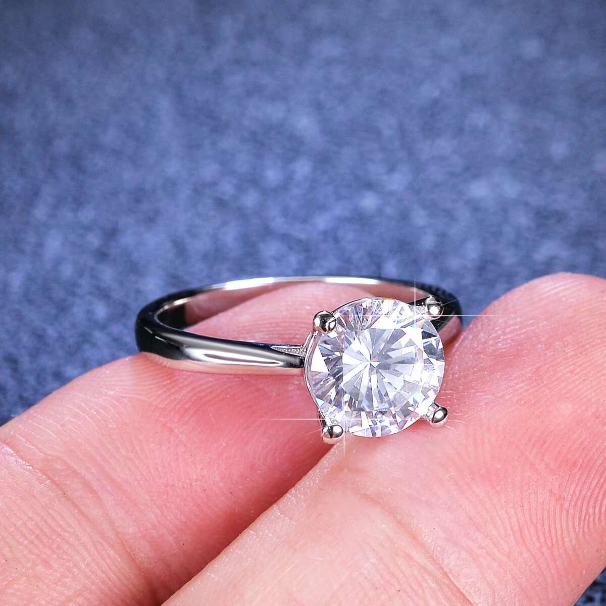 Moissanites Women Engagement Rings for Unique Wedding Order Anniversary Shaped Set Band Women Engagement Rings