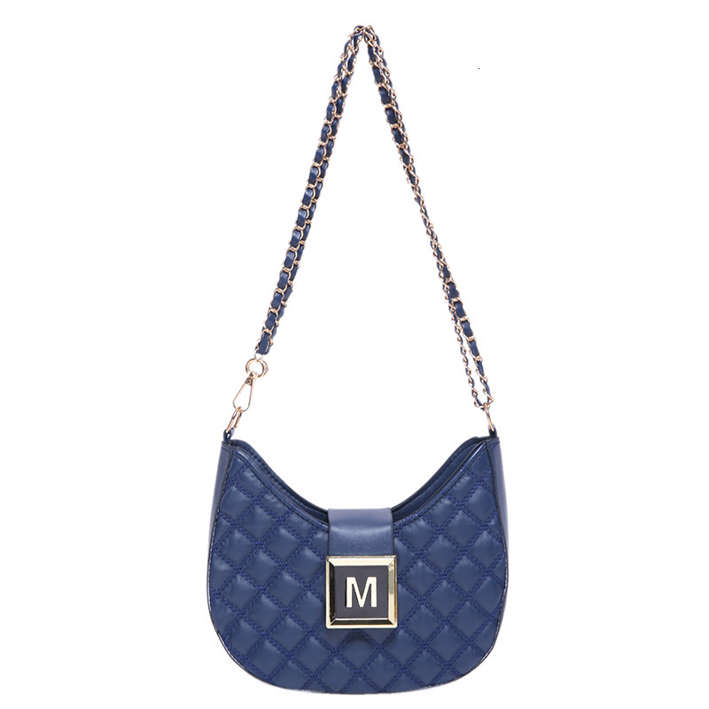 Free shipping designer bag Lingge Chain Small for Women 2024 New Style Trendy Letter Buckle Texture Fashion Single Shoulder Crossbody Underarm Bag