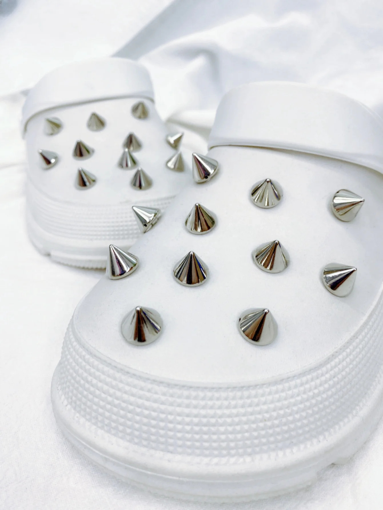 22pcs Diy Rivets For Punk Style Garden Shoes Detachable Shoe Accessories Decorative Buckle 250528