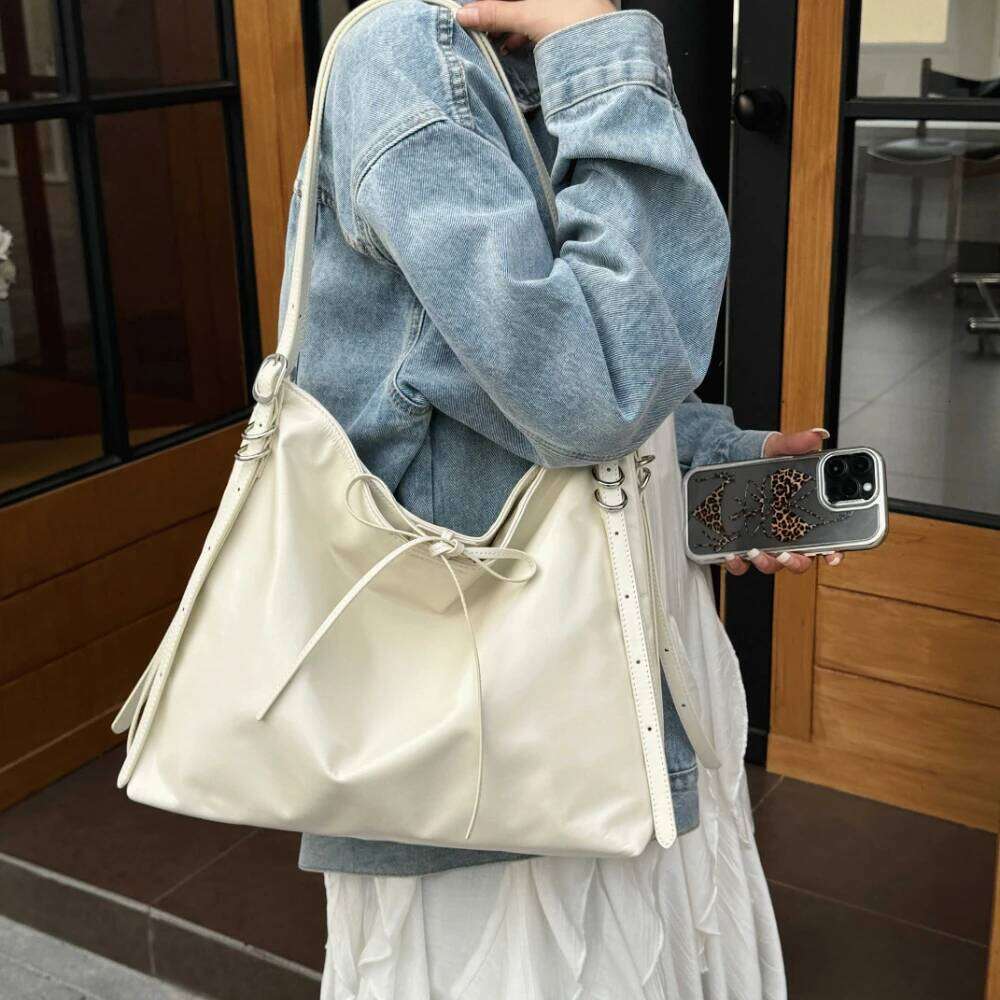 Moingsome Frist Layer Cowhide Women Handbag Soft Leather Hobos Bag Crossbody Shoulder Messenger Satchel 2025 250514