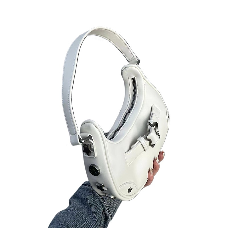 designer 2025 Summer American Style Trendy Star Underarm Bag for Women Millennial Style Handbag Niche Design Shoulder Bag