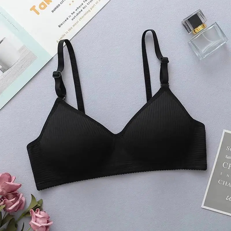 Pure cotton girl underwear high school students underwear female students thin style gathering bra small breasts junior high sch 250530