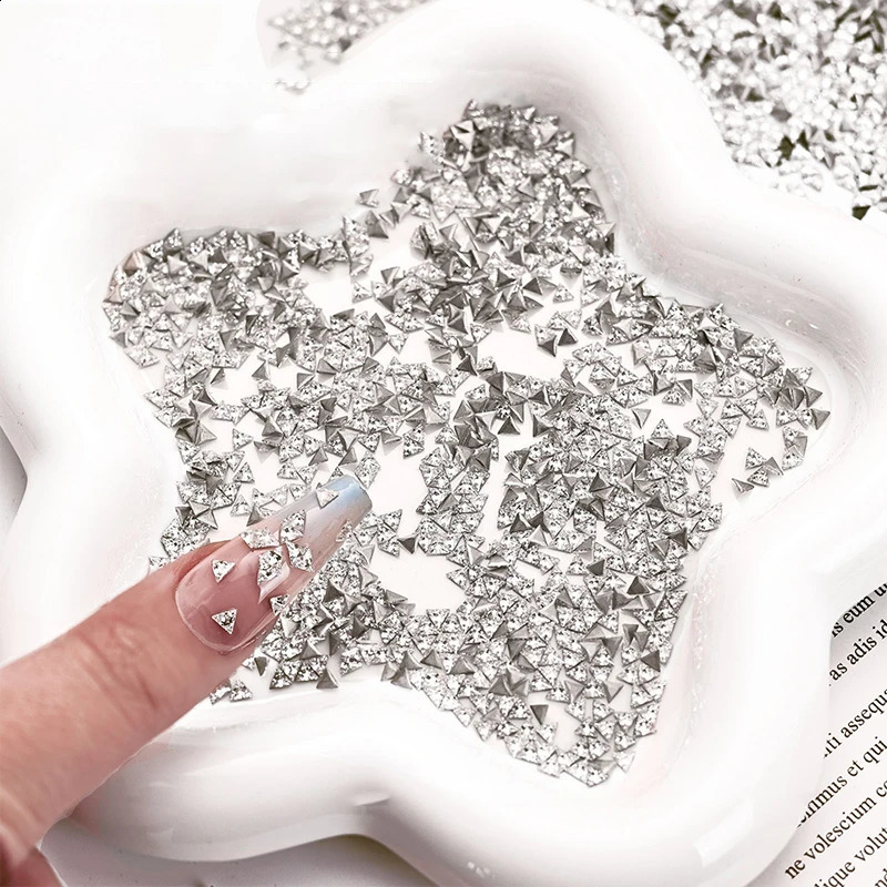 1 Box Shiny Zircon Rhinestones Nail Charms Butterfly Teardrop Triangle Splicing Diamonds Nail Art Jewelry Charms Decoration 250528