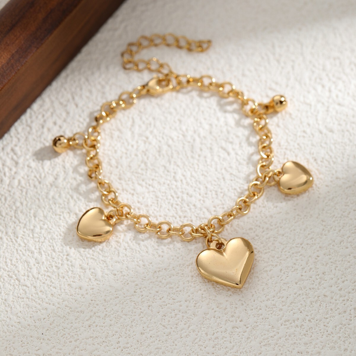 Fashion for Women Ins Korean Elegant Sweet Simple Peach Heart Pendant Bracelet
