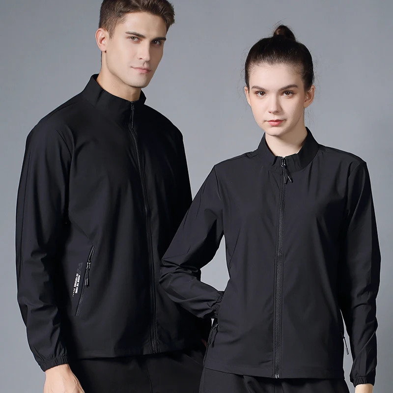 Running Coat Outdoor Elasticity Reflective Gym Jogging Quick Drying Thin Jackets Spring Summer Breathable Coat Custom 250529