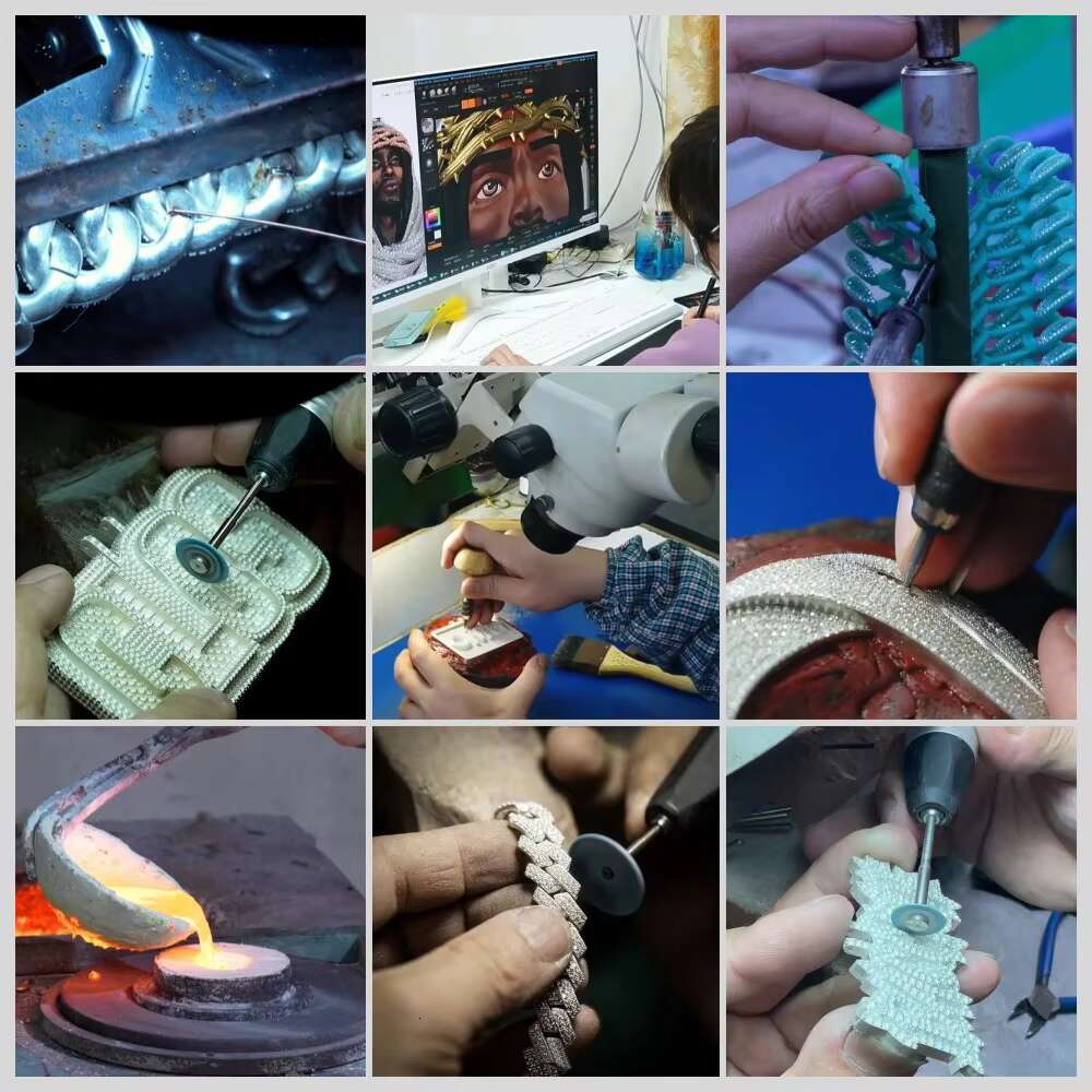 New Arrival Custom Iced Out 3D Charm Cross Pendant Moissanite Hip Hop Pendant Jewelry Multi-Colored VVS Moissanite Jesus Cross