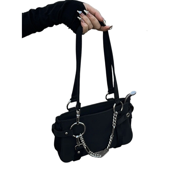 designer 2025 Niche New Shoulder Bag Sweet Cool Girl Chain Motorcycle Bag Underarm Bag High-end Crossbody Handbag for Women