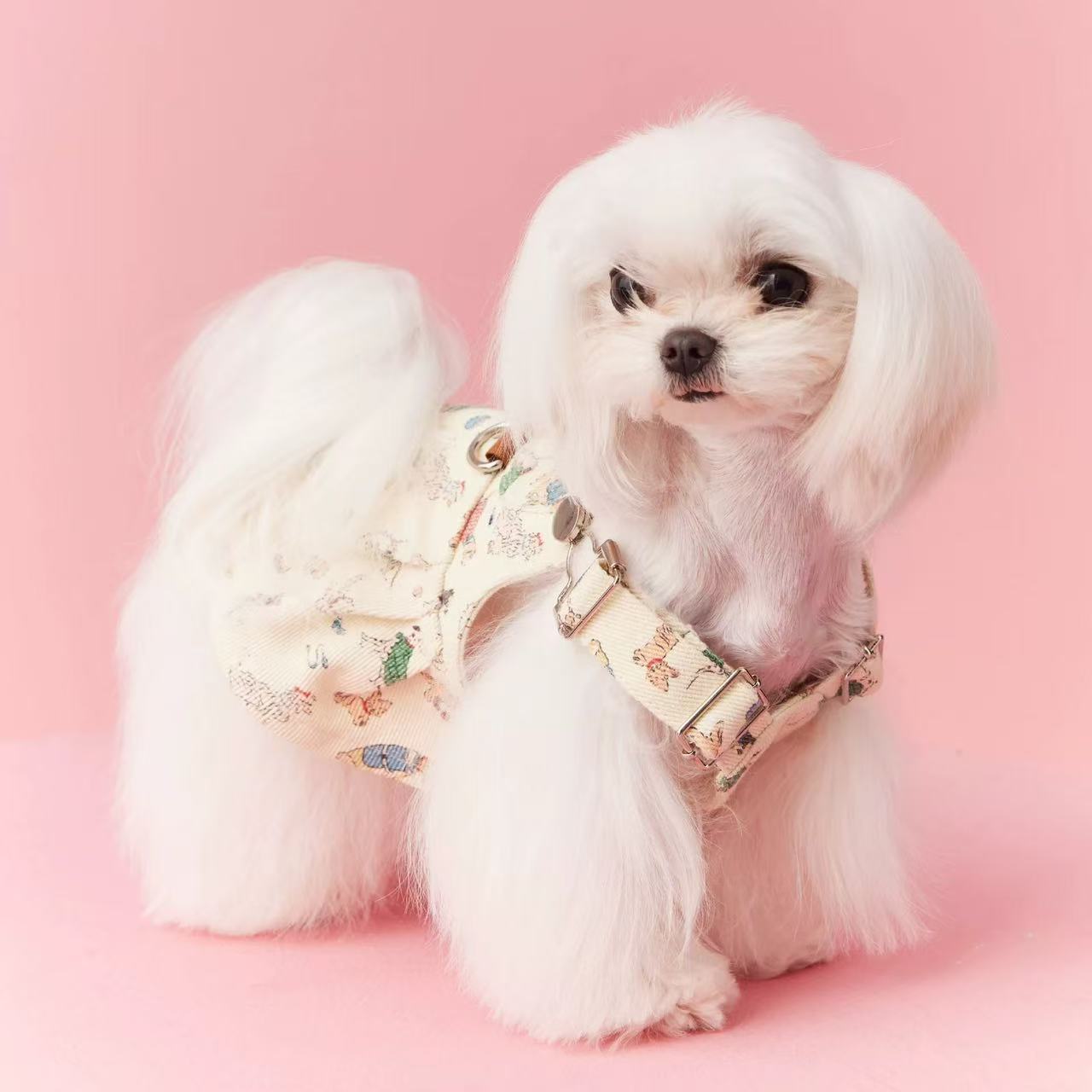 T00364 Dog Spring and Summer Skirt Puppy Teddy Schnauzer Maltese Denim Overalls Suspenders