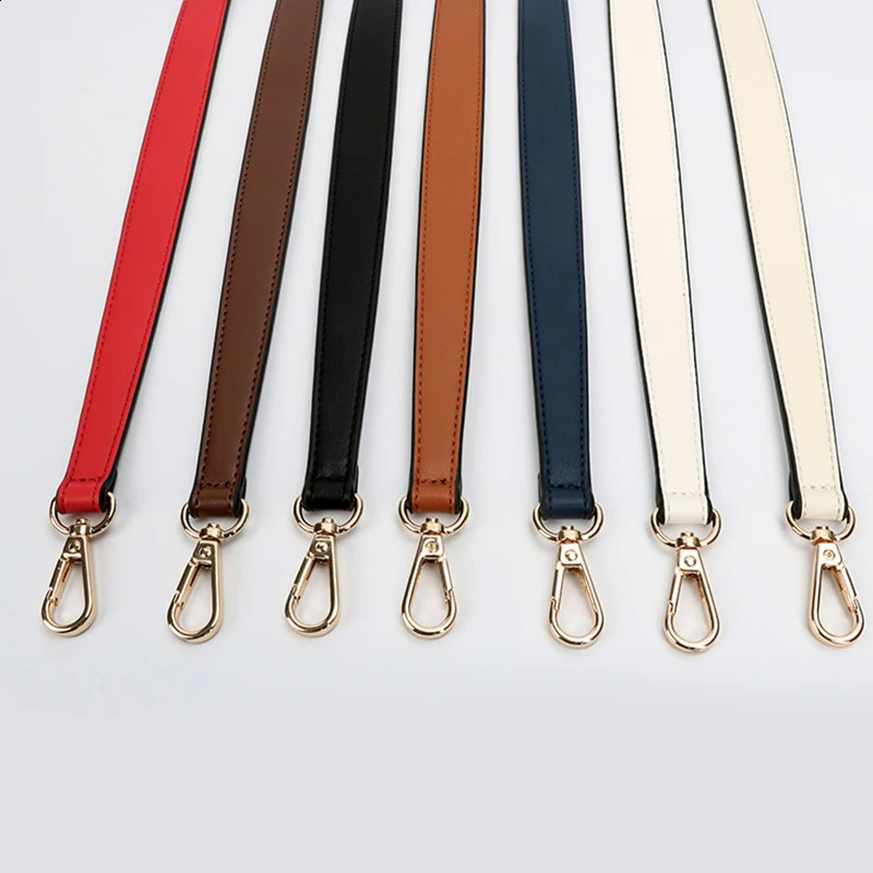 36/49cm Genuine Leather Bag Strap Golden Buckle Replacement Accessories For Handbags Fashion Shoulder Bag Strap Purse Strap 250530