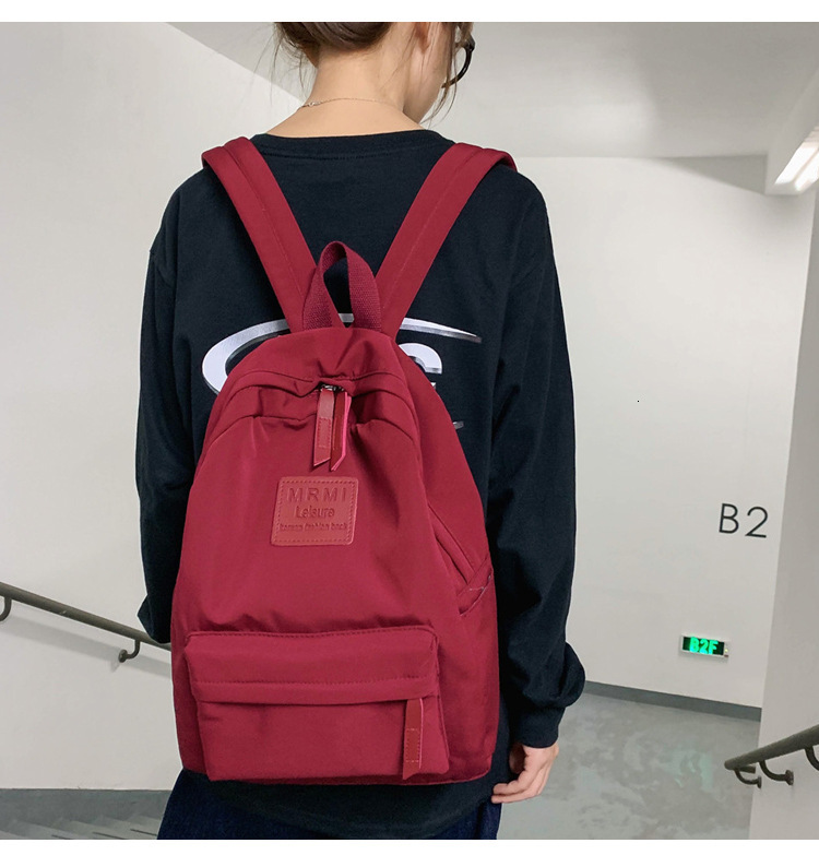 Free Shipping Nylon Backpack For Men Korean Style For Middle School Students Large Designer Bag Capacity Outdoor Backpack Outdoors For High School Stu