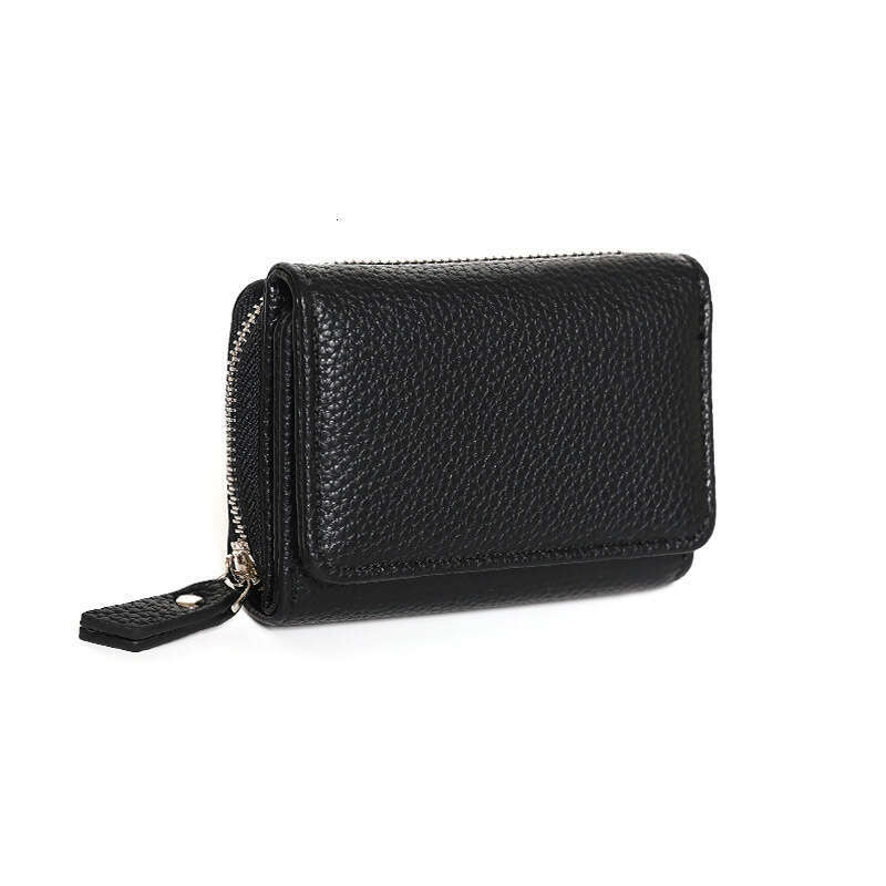 Japanese Style Genuine Leather Mini Wallet for Women, Short Large Capacity Creative Purse, Coin Bag, Card Holder