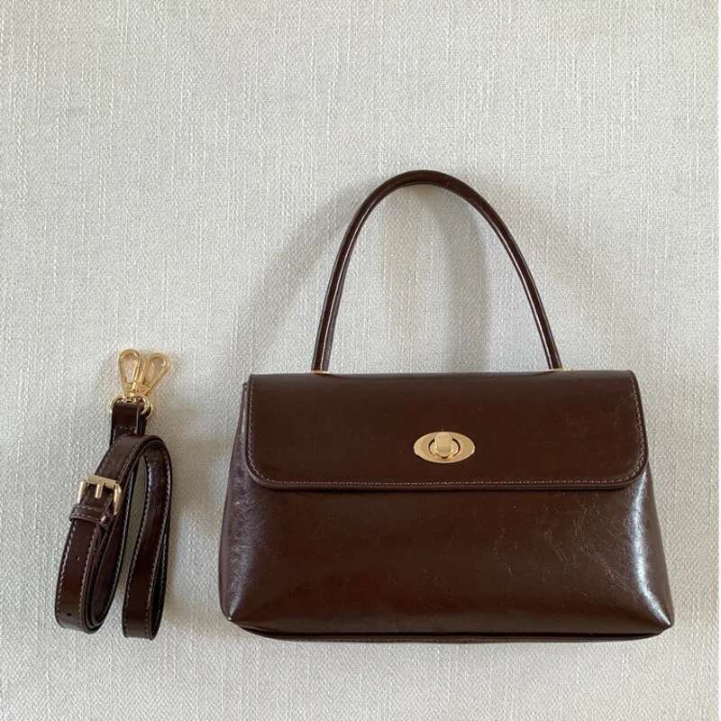 French Design Fashion Handbags And Purses Designer Women Shoulder Bag High Quality Leather Flap Crossbody Top Handle Bags