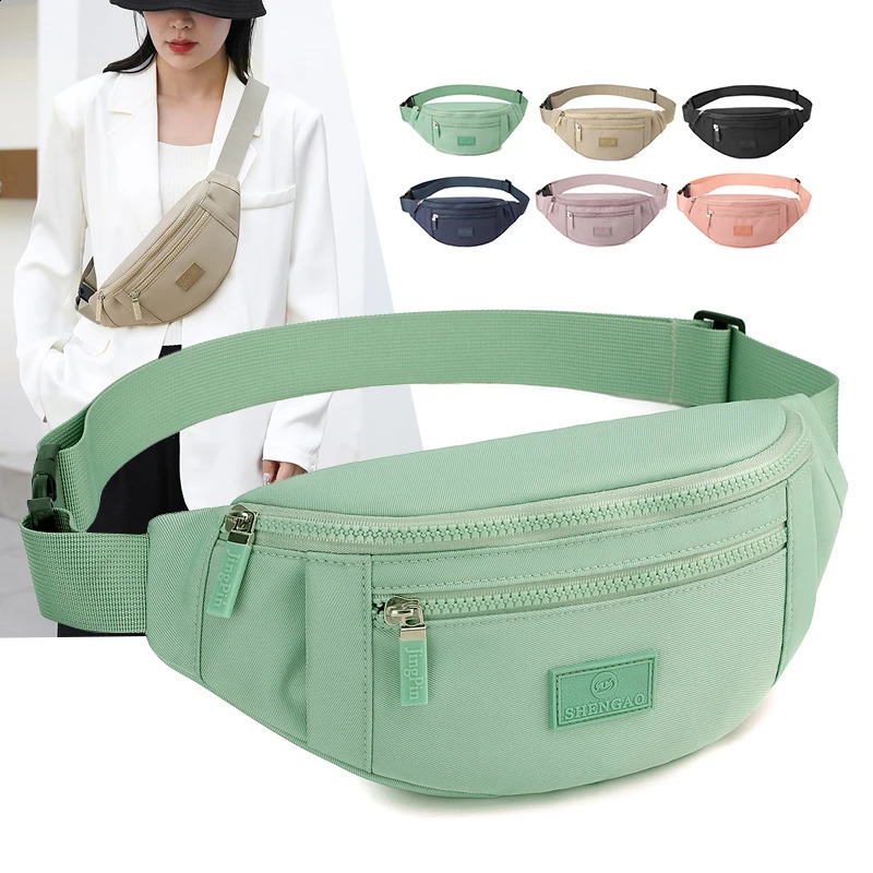 Waist Bag Women Men Waterproof Pocket Fashion Casual Chest Handbag Unisex Sports Travel Purse Waist Pack Belly Bags Case 250528