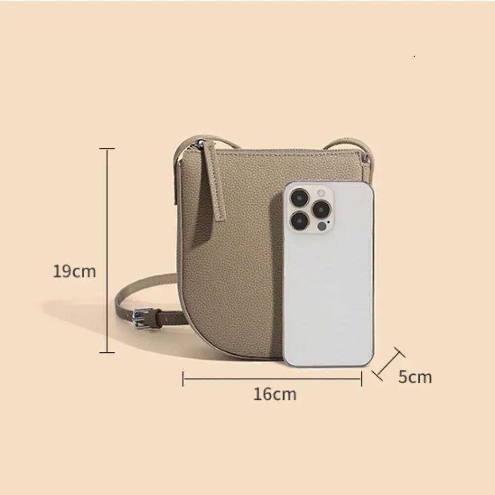 Genuine Leather Real Cowhide Women's Versatile Fashion Phone Messenger Small Shoulder Bag Crossbody Bags For Women