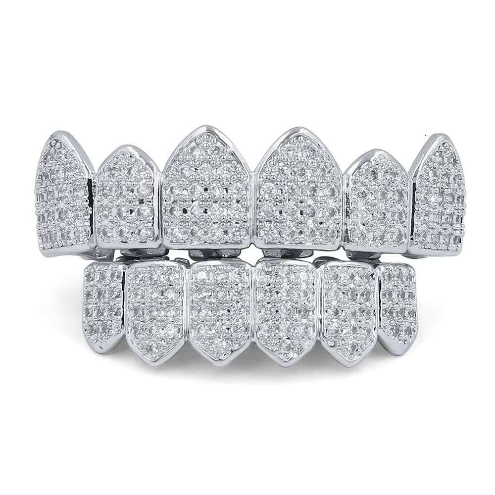 Custom 10k 14K 18k Gold 925 Silver Iced Out Moissanite Fine Jewelry Real Diamond Teeth