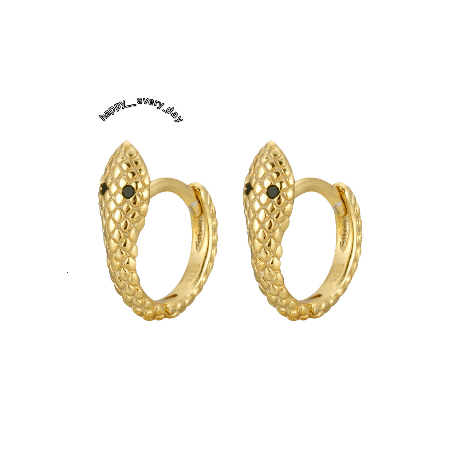 Bestseller Vintage Creative Luxurious Snake Shape Earrings S925 Sterling Silver Unique Diamond Set Snake Earrings