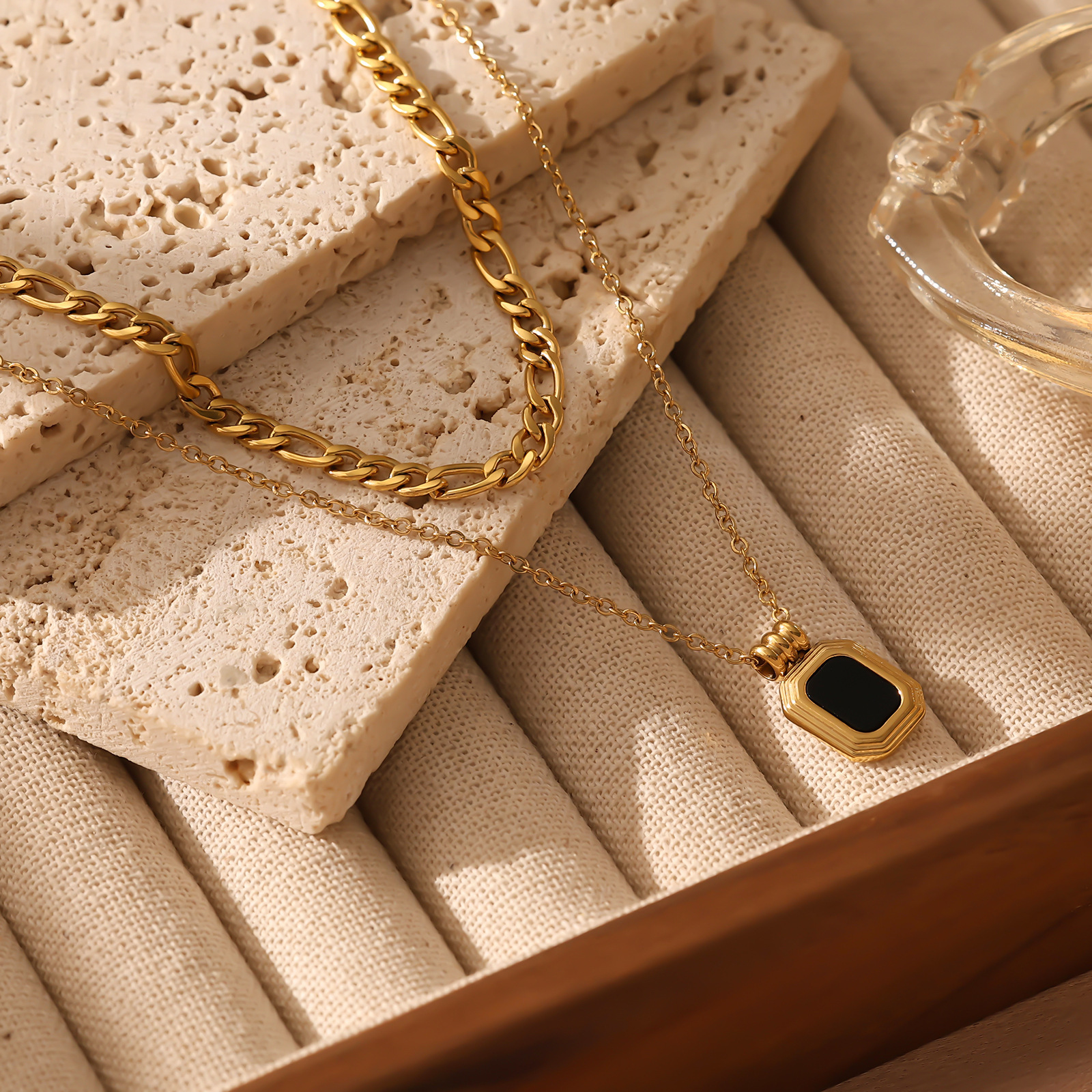 Fashion Design Stainless for Women Style Ethnic Trend Titanium Steel Clavicle