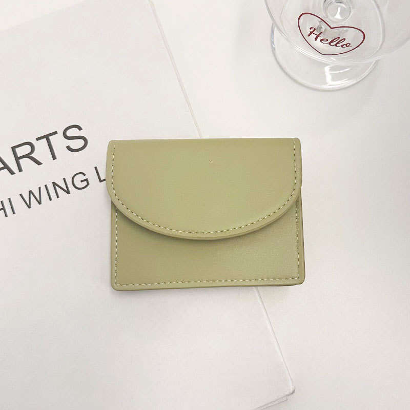 Dopamine Matching Korean Style Solid Color Simple Card Holder Multi-functional Large Capacity Wallet
