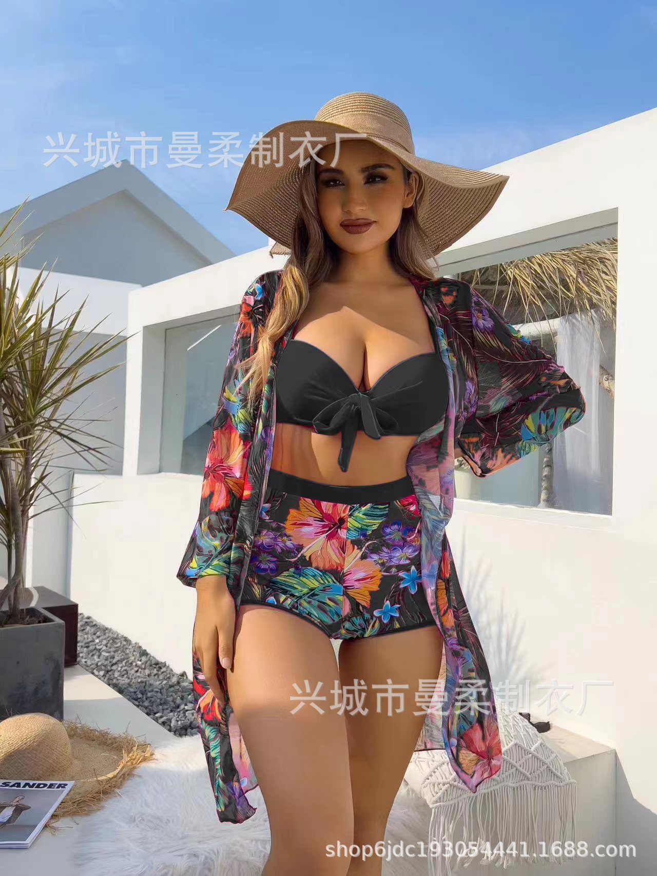Outdoor Summer Beach Sexy Womenfree Shipping 2025 New Designer Shoes 2025 New Sexy Three Piece Cover Up Bikini Women's Swimsuit