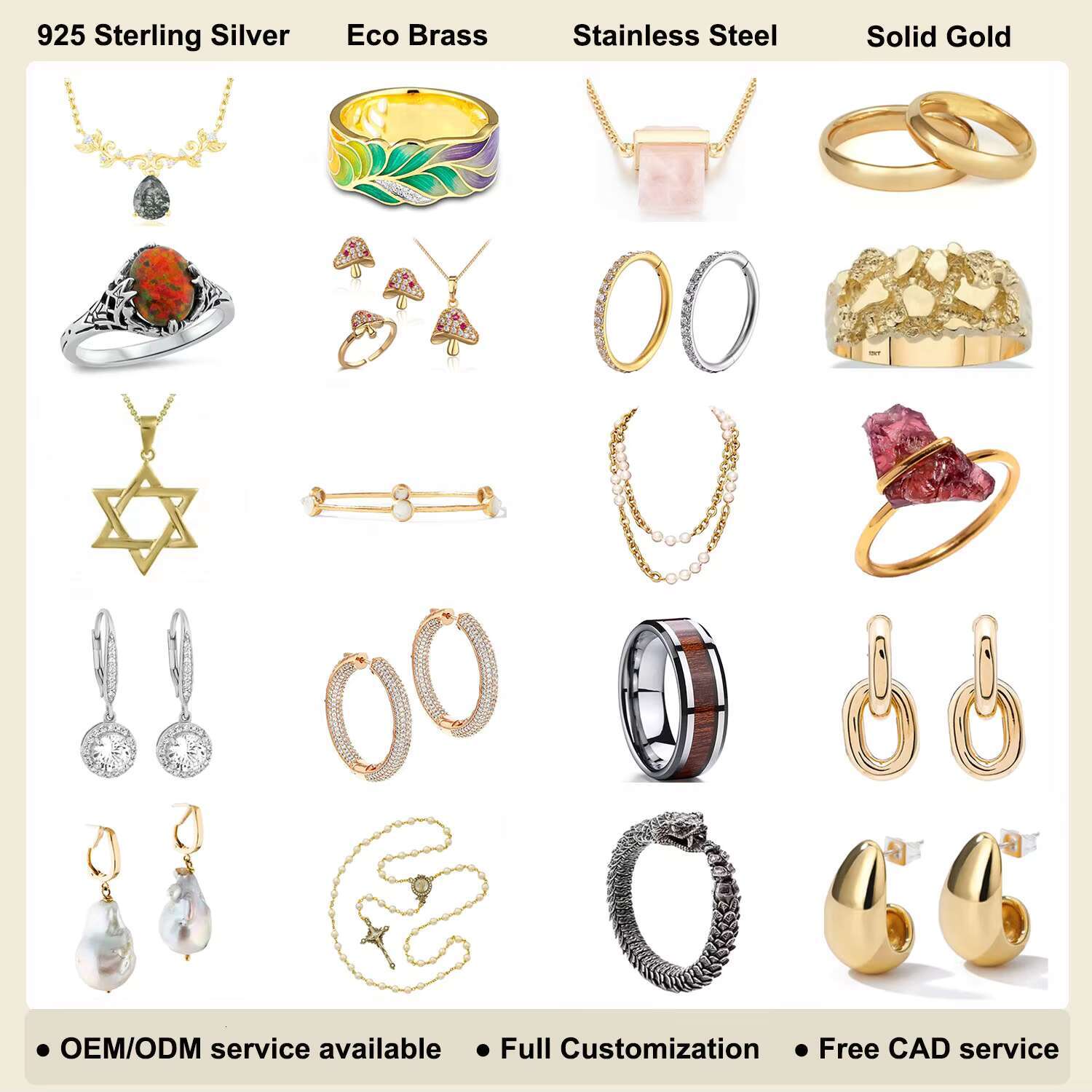 Custom 925 Silver Moissanite Engagement Rings for Women 925 Rings Women