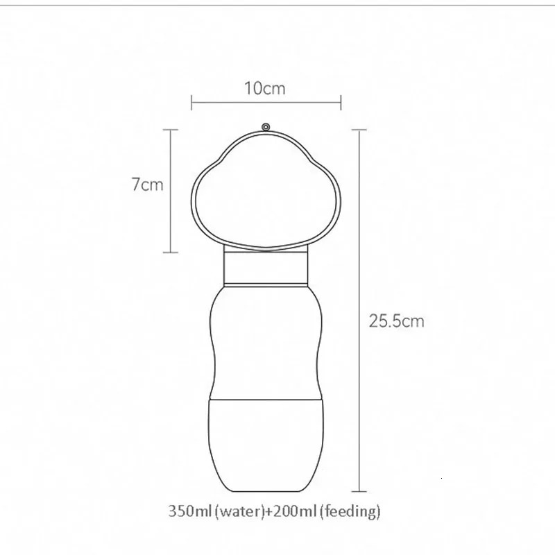 free shipping For Use Portable Companion Cup Plastic Bottle Walking Water Feeding Dog Accessories Outdoor 250527