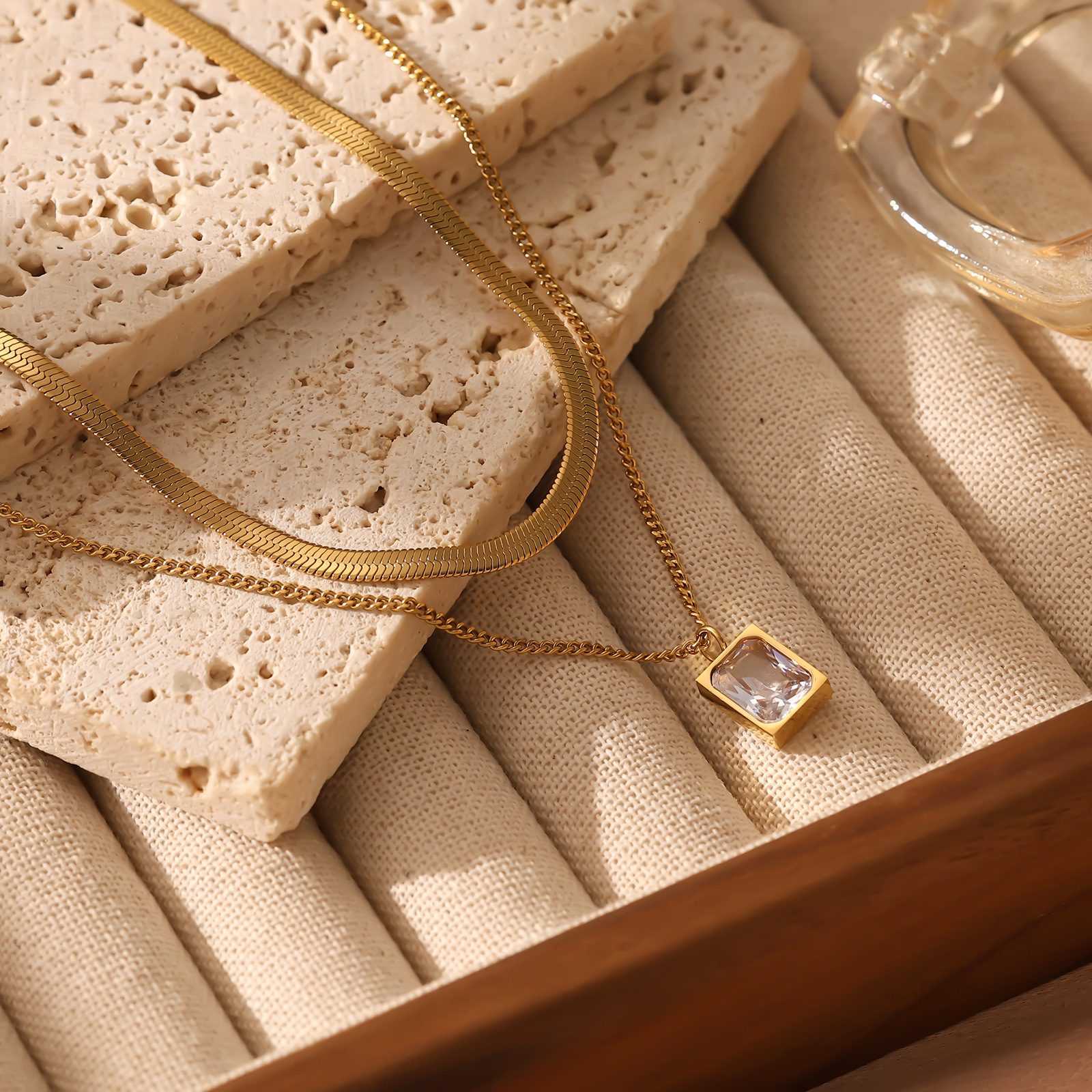 Fashion Design Stainless for Women Style Ethnic Trend Titanium Steel Clavicle