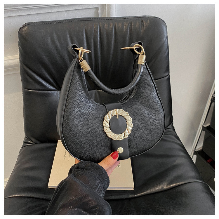 Free Shipping Designer Bag 2025 Autumn New Style Trendy Armpit Solid Color Shoulder Hand-held Small Square Bags Dumpling Bags