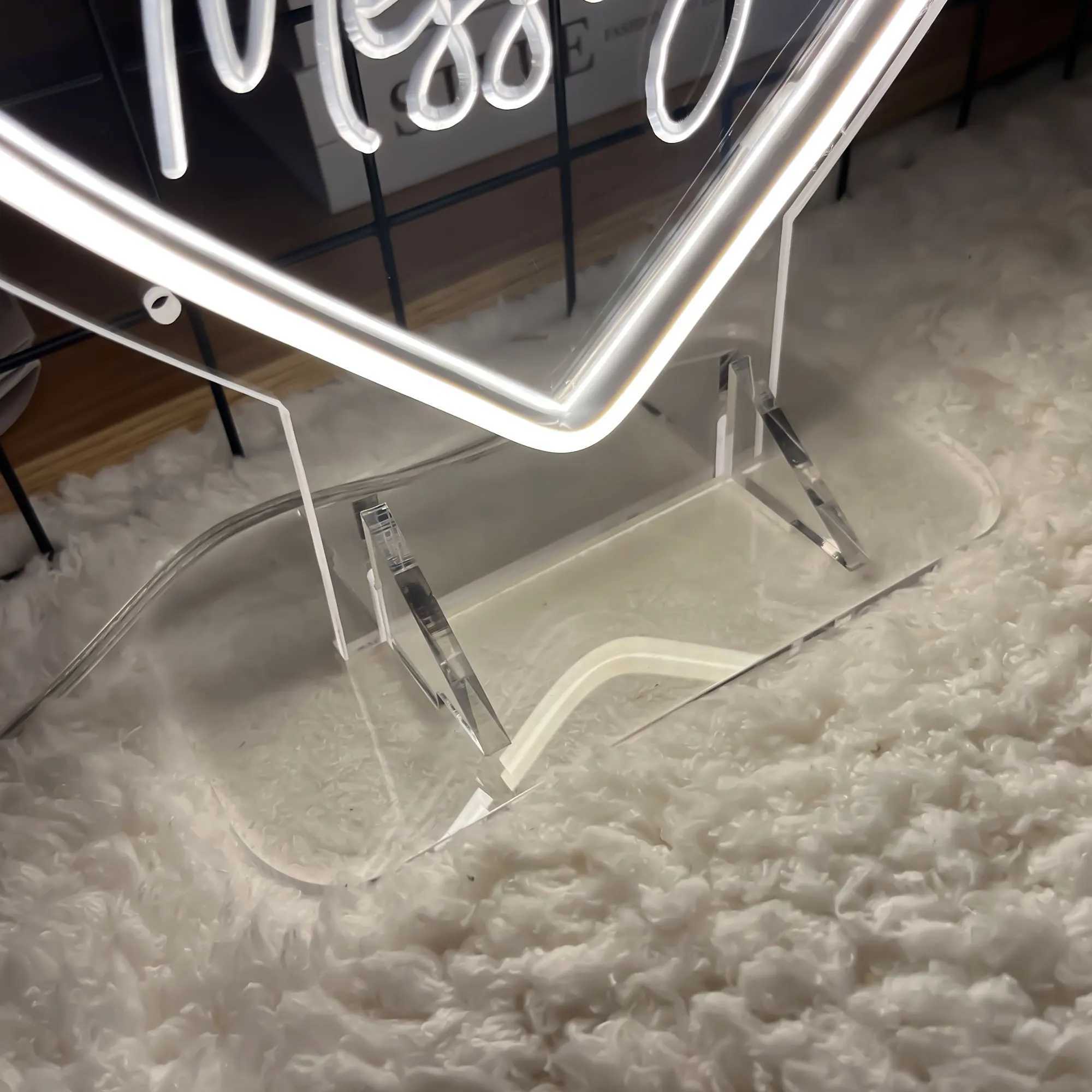 Leave A Message Neon Sign Engrave Personal Custom-tailor LED Lights For Customize Wedding Decoration Coffee Bar Wall Decors. XJ250602