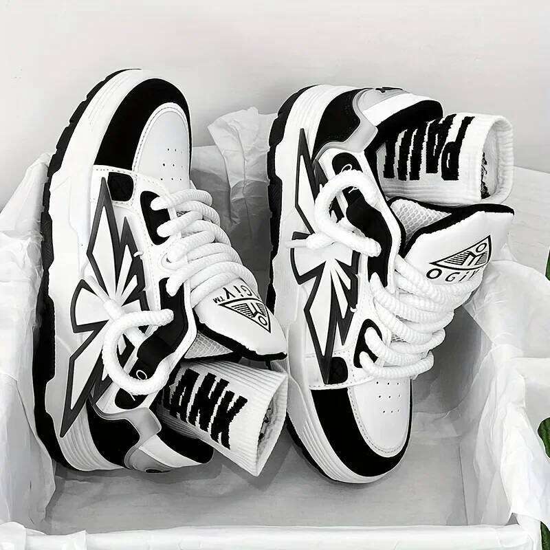 Mens Casual Sneakers Outdoor Sports Running Platform Designer Skateboard Ankle Tennis Lace Up Fashion Shoes