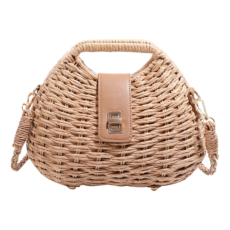 Top brand high-quality new free designer bag, simple shell crossbody bag, shoulder bag, vacation leisure grass bag, crossbody bag, high-end new free d