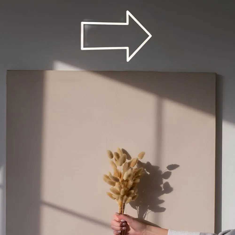 Arrow Neon Sign USB Powered LED Neon Light for Office Supermarket Store Club Hotel Business Backdrop Wall Decor Personality GiftXJ250602