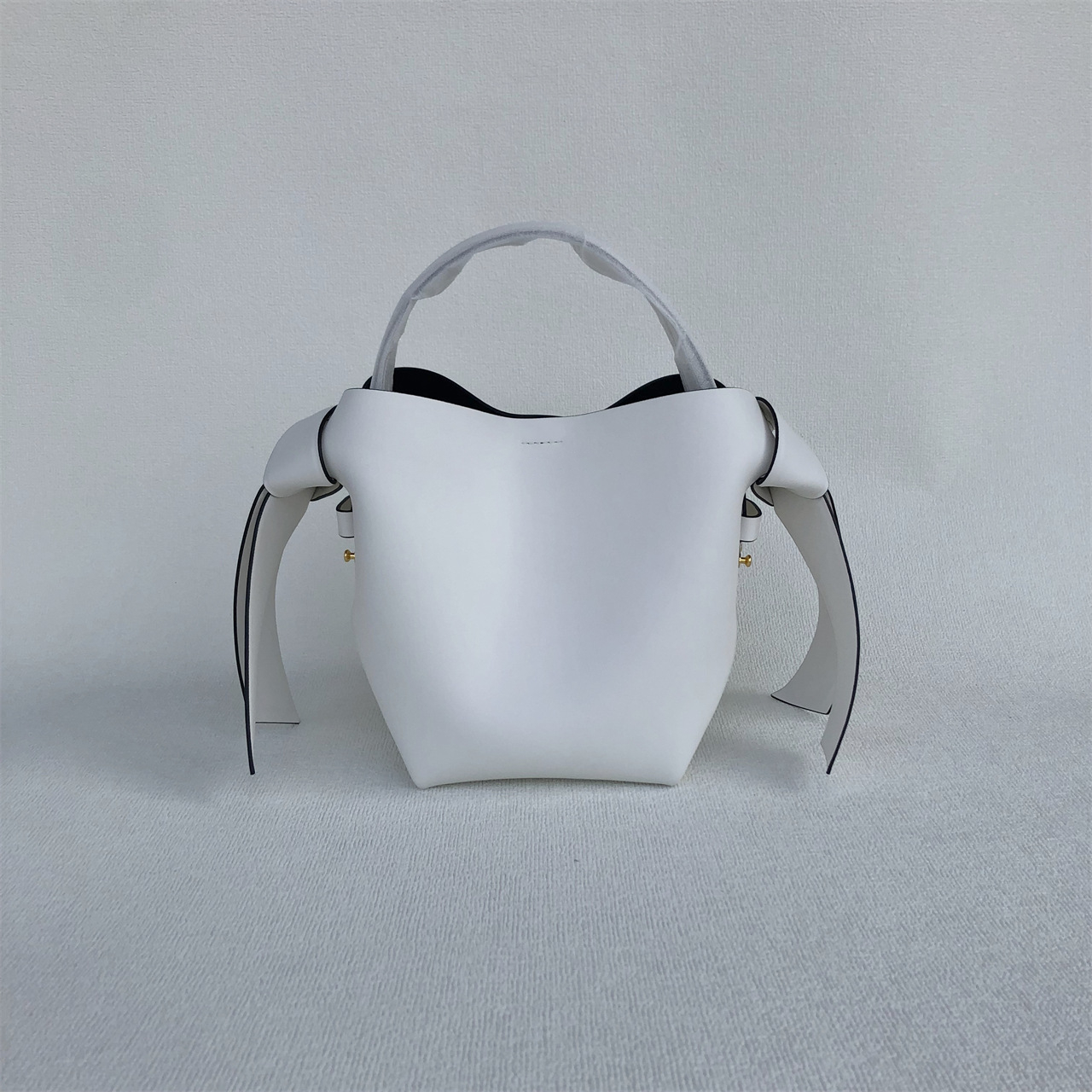 Hot Women's Genuine Leather Simple Bowknot Trendy Shoulder Bags Crossbody Handbag Bags Bucket Bag