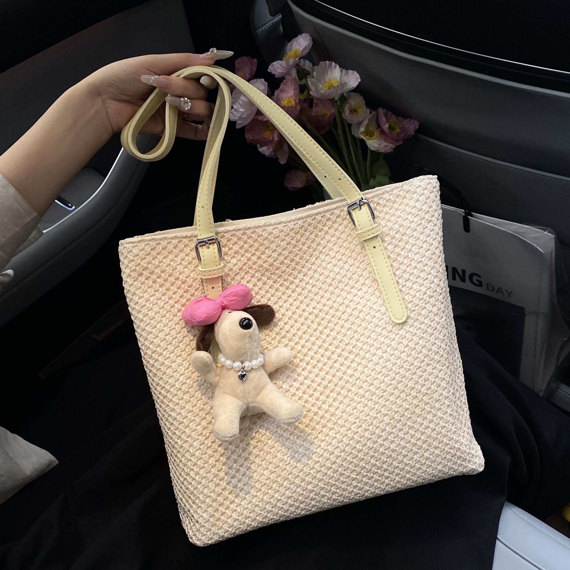 designer Summer Versatile Straw Bag for Women 2025 New Large Capacity Shoulder Tote Bag Beach Vacation Woven Beach Bag