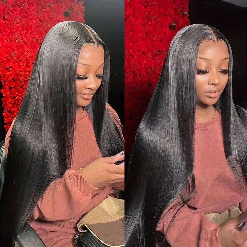 30 40 Inch Front 13x6 Hd Lace Frontal Wig 13x4 Bone Straight Human Hair Wigs For Black Women Remy