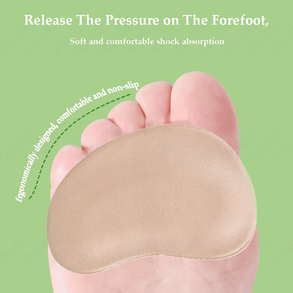 8pcs Forefoot Pads Woman Sandals High Heels Pain Relief Insoles Non-Slip Shoe Pads for Too Reduce Size Filler Toe Pads 250528