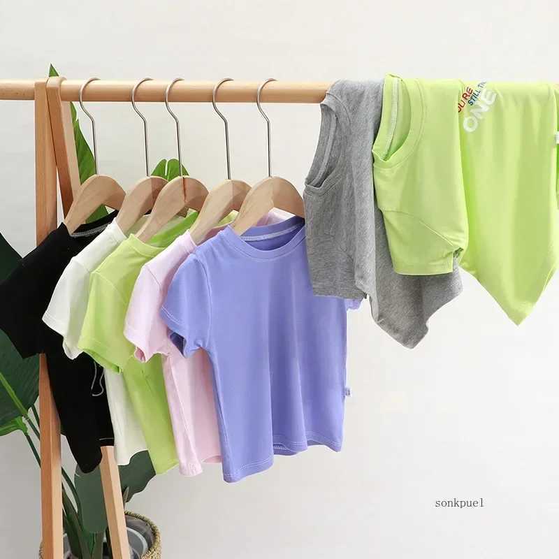 0-9Years Kids Clothing Summer Infant Baby Boys Cotton Short Sleeve Kids Girls Breathable Casual T-shirts Fashion Girl Tops T250603