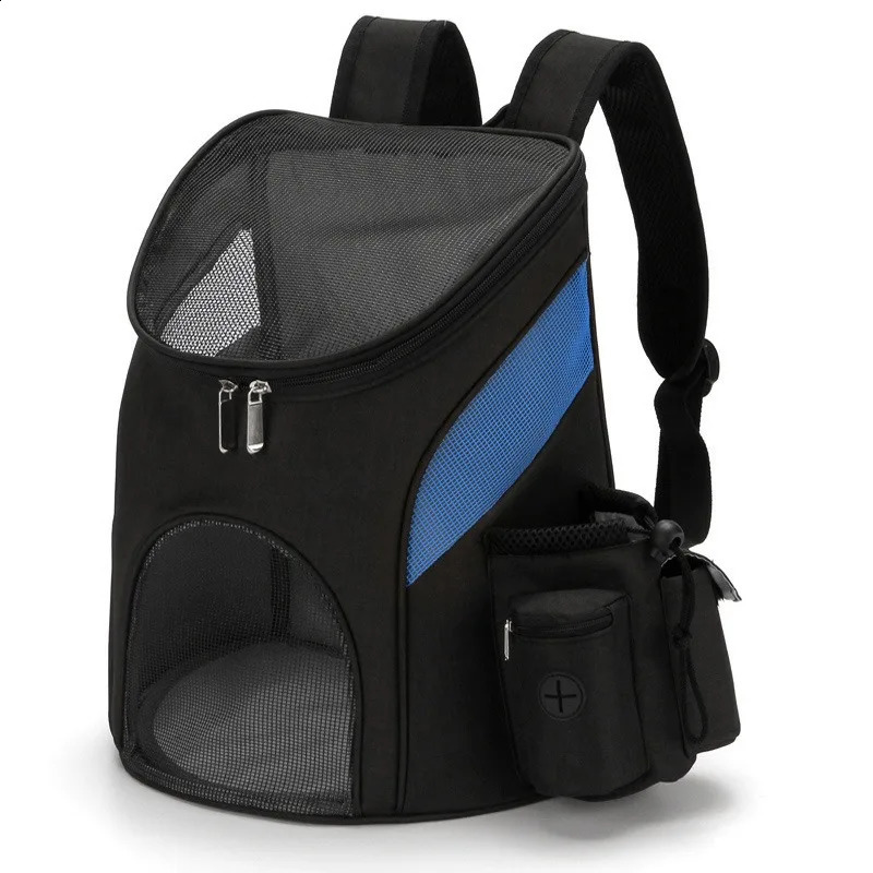 Portable mesh Dog Bag Breathable Dog Backpack Foldable Large Capacity Cat Carrying Bag Portable Outdoor Travel Pet 250526
