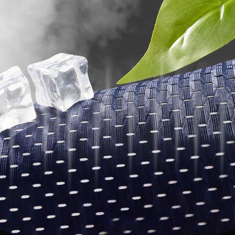 Mens Bamboo Mesh Briefs Underwear Breathable Hombre Hole Large Size Sexy Panties Male Shorts Lingerie Underpants W250603