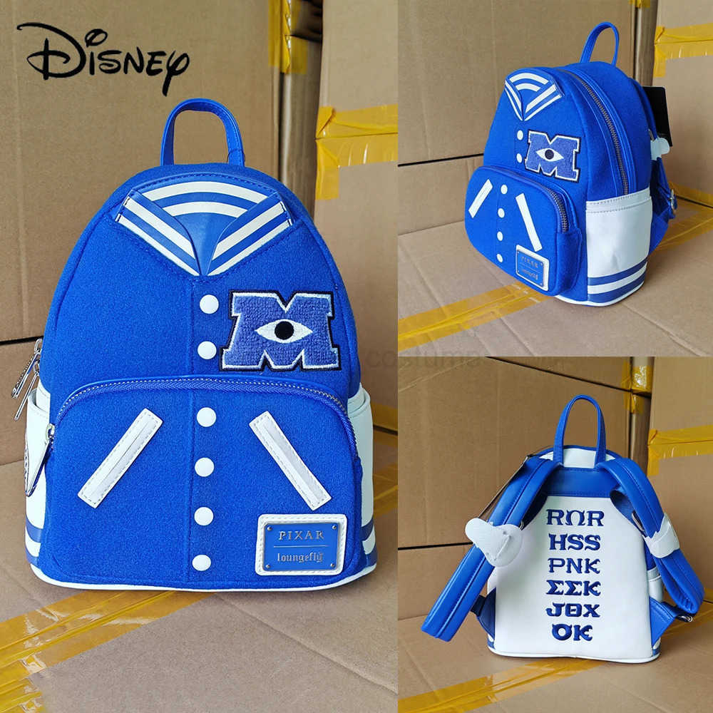 Disney Loungefly Stitch Mickey Minnie Sullivan Cartoon Summer Travel Backpack Double Shoulder Backpack Girlfriend Gift W250620