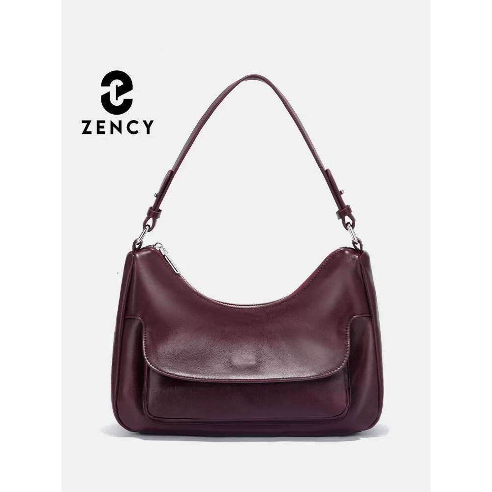 Zency Women's 100% Genuine Leather Hobo Soft Shoulder Bag Ladies Designer Crossbody Sac
