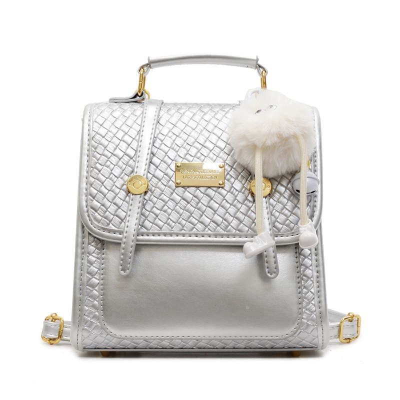 designer 2025 New Fashionable Versatile Casual Small Backpack for Women with High-end Trendy Style for Outings Simple Double Shoulder Bag