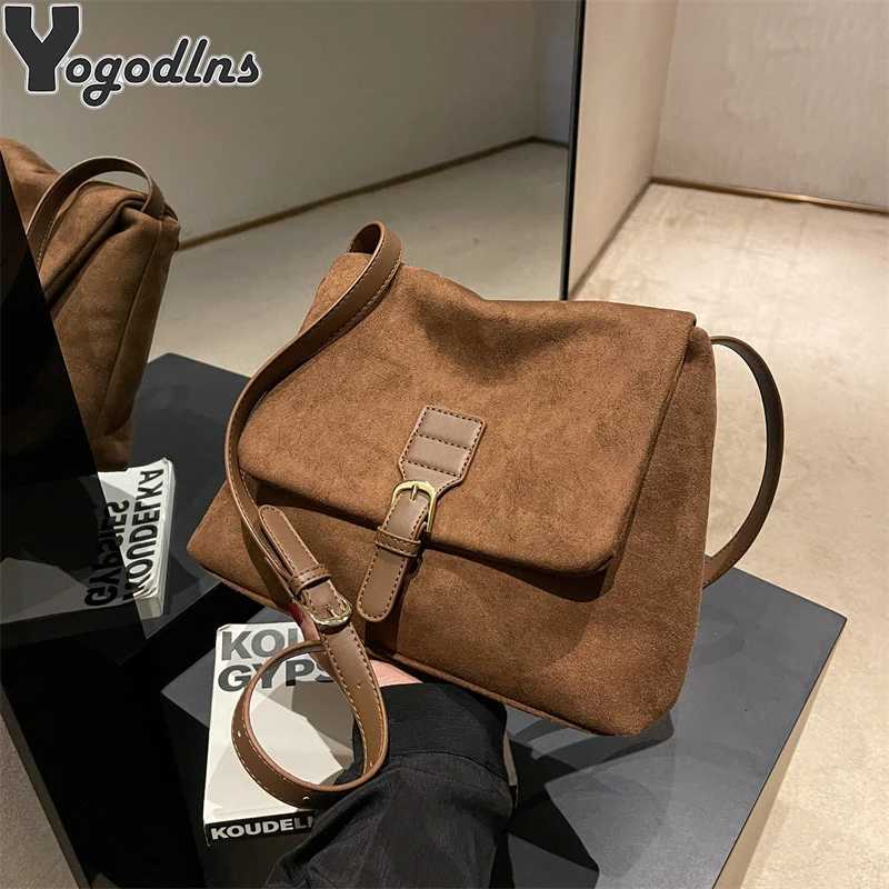 Fashion Bags for Women Suede Soft PU Leather Handbags Designer Luxury Messenger Bag Ladies Shoulder Crossbody Bag W250602