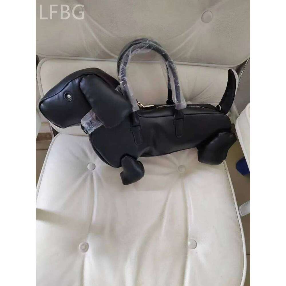2025 Y2k Black PU Leather Dog Shaped Purse Handbag Tote Evening Party Bolsas Bags For Women
