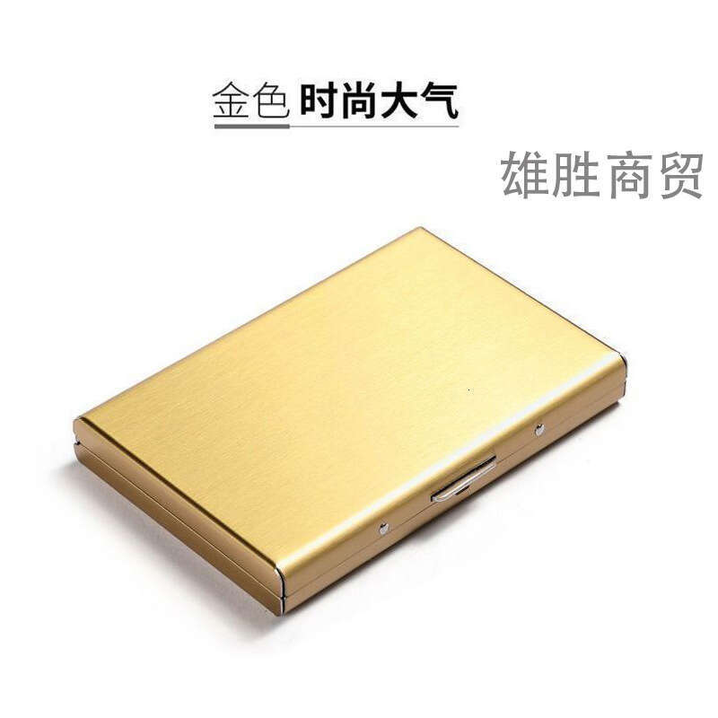 Portable Anti-Theft Anti-Degaussing Metal Holder for Men Women, Simple and Compact RFID Blocking Stainless Steel Card Sleeve