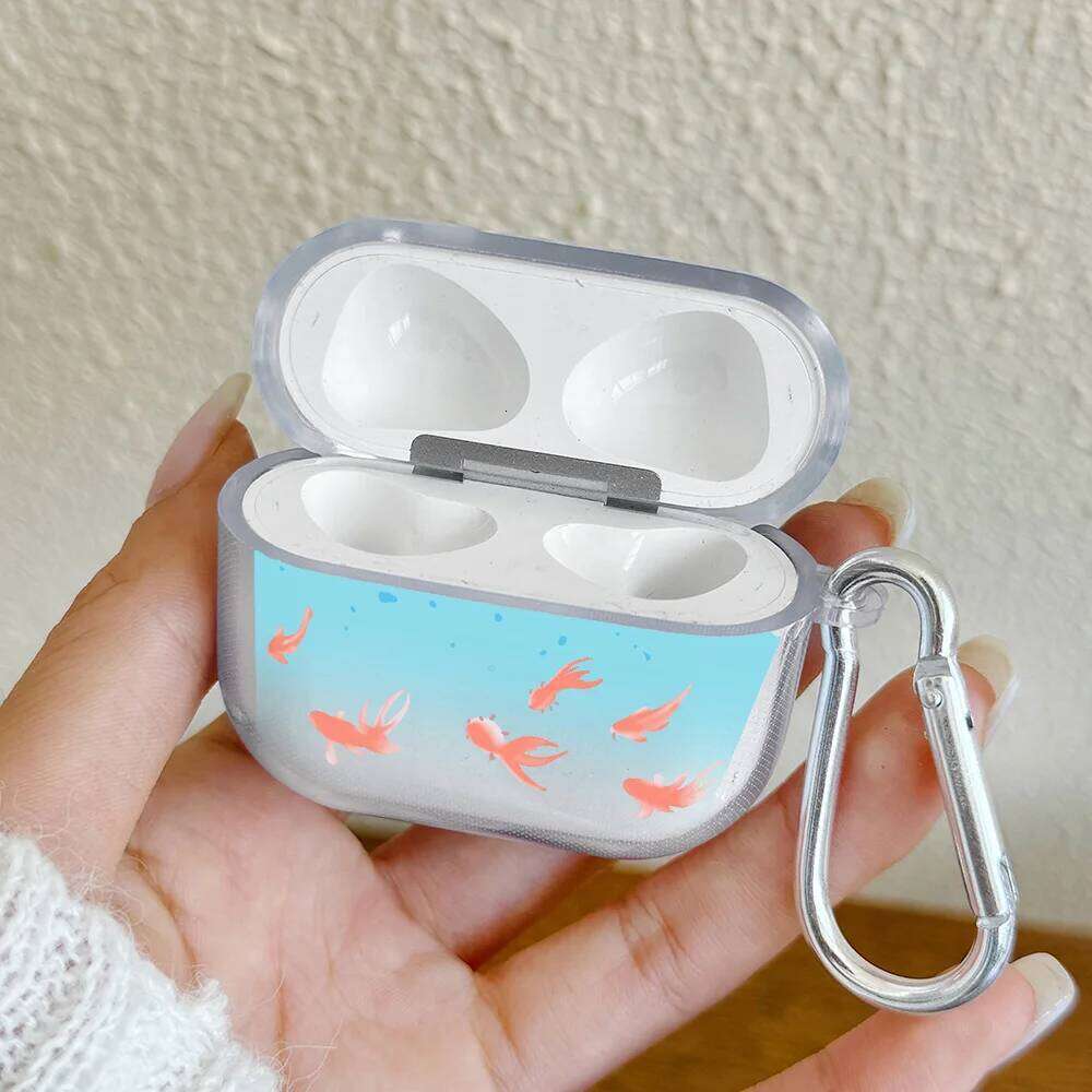 Simple Smiley Face TPU Silicone Purple Butterfly Cover For 1 2 3 4 Pro Headphone Protective Case