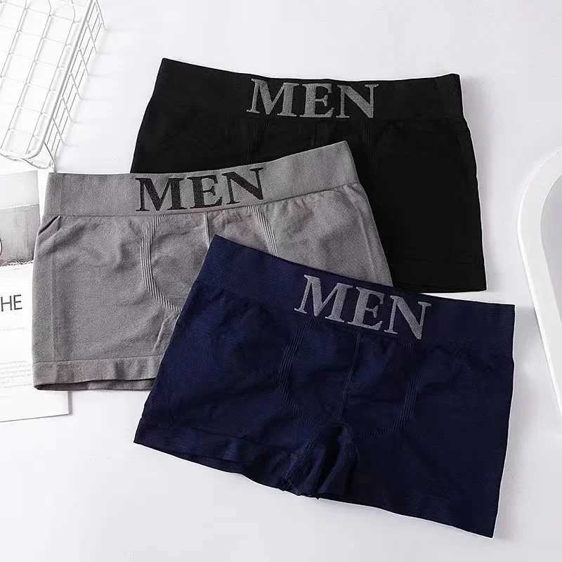 4Pcs Mens Underwear Breathable Boxer Briefs Solid Underpants Comfortable Boxer Shorts Panties Breathable Pantyhose W250603
