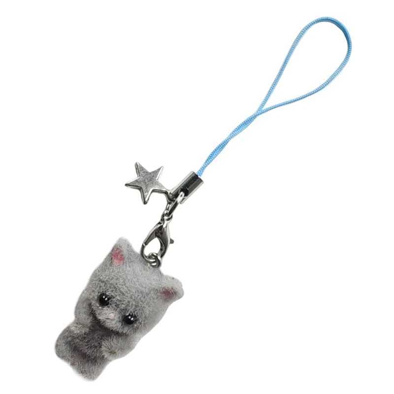 17 Styles Phone Ornament Cellphone Chain Keyring Bag Pendant 3D Keychain for Bag Purse Phones Earphones and Keychains XJ250602