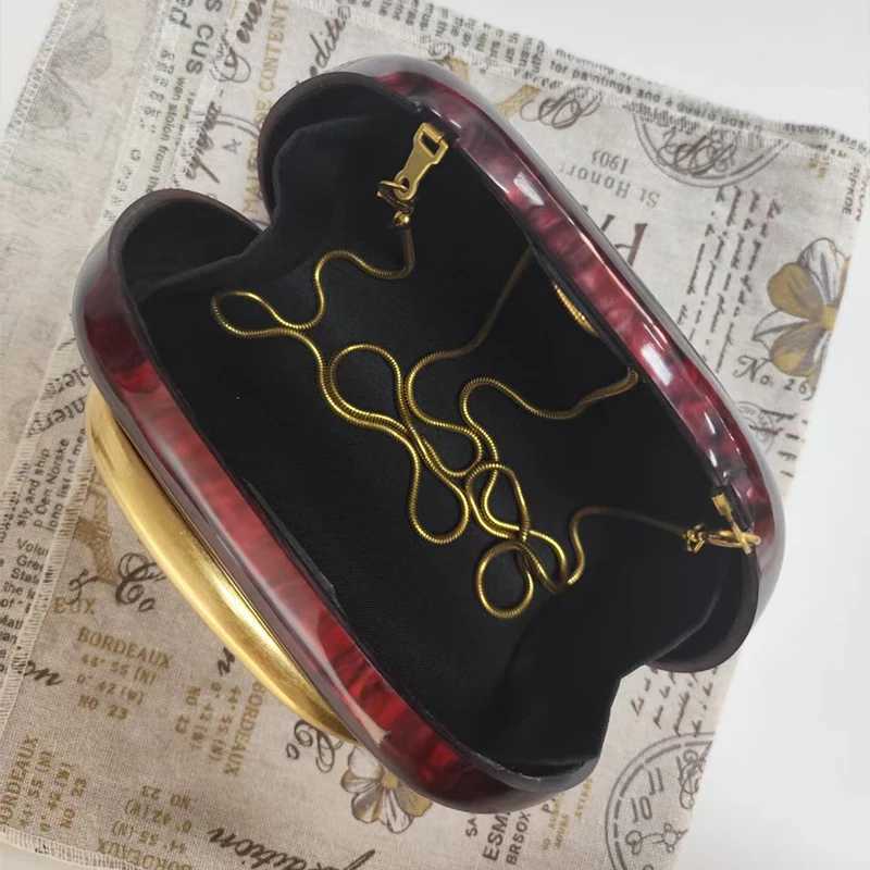 2025 Dinner Bag Ladies Europe New One-shoulder Cross-bag Shaped Shell Acrylic Bag Elegant Lady Fashion Wedding Dinner Clutch Bag W250602